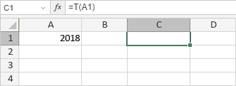 Funzione T: Valore numerico