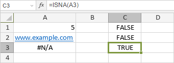 Функция ISNA