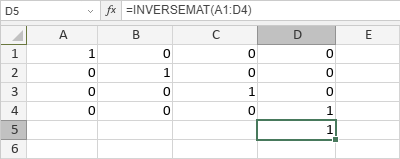 Fonction INVERSEMAT