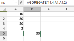 Fonction AGGREGATE