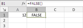 FALSE Function