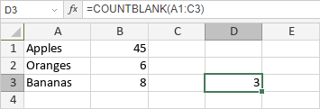 Funzione COUNTBLANK