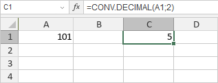 Función CONV.DECIMAL