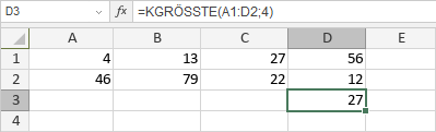 KGRÖSSTE-Funktion