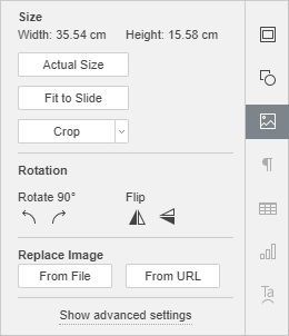 Image Settings tab