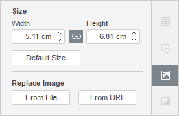 Image Settings Right-Side Panel window