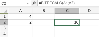 Fonction BITDECALG