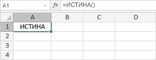 Функция ИСТИНА