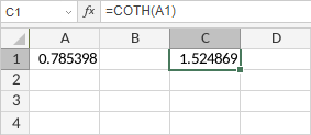 Función COTH