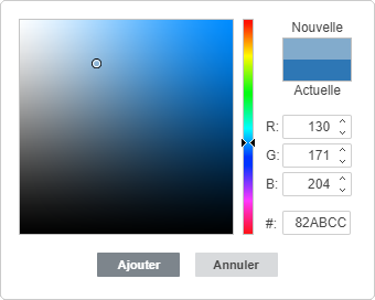 Palette - Couleur personnalisée