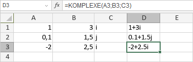 KOMPLEXE-Funktion