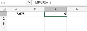 Fonction IMPAIR