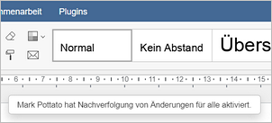Verfolgen von Änderungen - Aktiviert