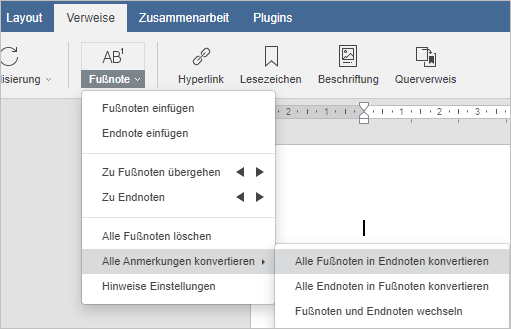 Fußnoten_Endnoten konvertieren