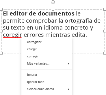 Corrección ortográfica