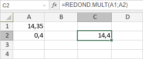 Función REDOND.MULT