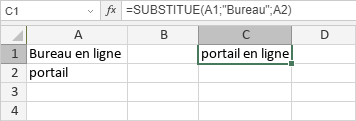 Fonction SUBSTITUE