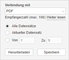 Auswahl Zusammenführungstyp