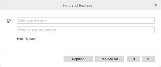 Find and Replace Window