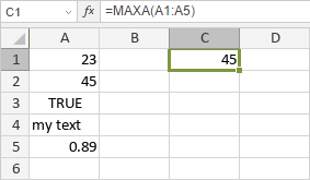 MAXA Function