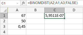 Fonction BINOMDIST