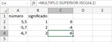 Función MULTIPLO.SUPERIOR.ISO