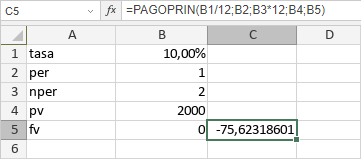 Función PAGOPRIN