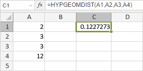 HYPGEOMDIST Function