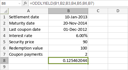 ODDLYIELD Function