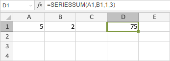 SERIESSUM Function