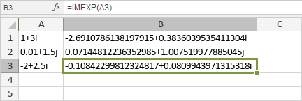 IMEXP Function