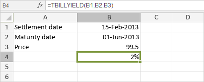 TBILLYIELD Function