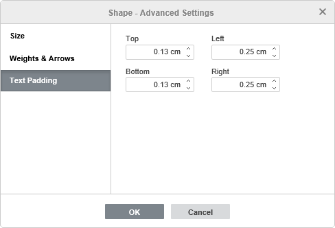 Shape - Advanced Settings