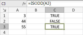 ISODD Function