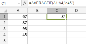 AVERAGEIF Function