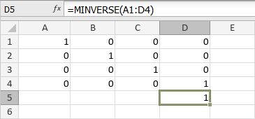 Funzione MINVERSE