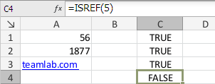 Fonction ISREF