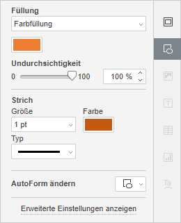 Registerkarte Formeinstellungen