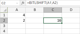 Fonction BITLSHIFT