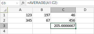 Funzione AVERAGE