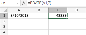 Función FECHA.MES