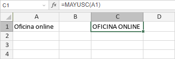 Función MAYUSC