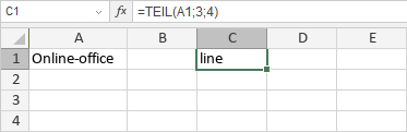 TEIL/TEILB-Funktion