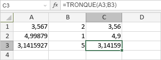 Fonction TRONQUE