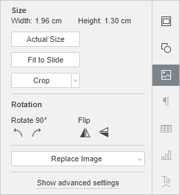 Image Settings tab