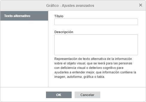 Ajustes avanzados de la ventana de gráfico