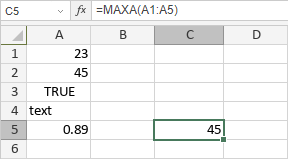 MAXA Function