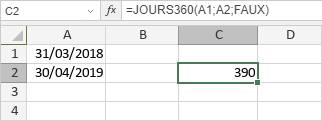 Fonction JOURS360