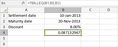 TBILLEQ Function