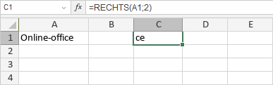 RECHTS/RECHTSB-Funktion